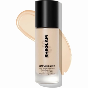 SHEGLAM Full Coverage Foundation Makeup Long Lasting Waterproof Matte Dewy Liquid Foundation - Sand