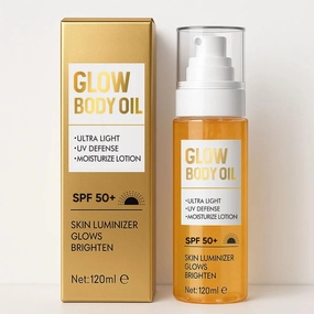 Shimmer Body Oil, Body Glow Oil for Glow Moisturizer, Lightweight, Water Resistant, 4floz
