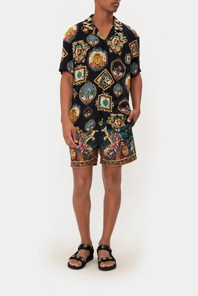 SHORT SLEEVE CAMP COLLARED SHIRT FEARLESS FELIS