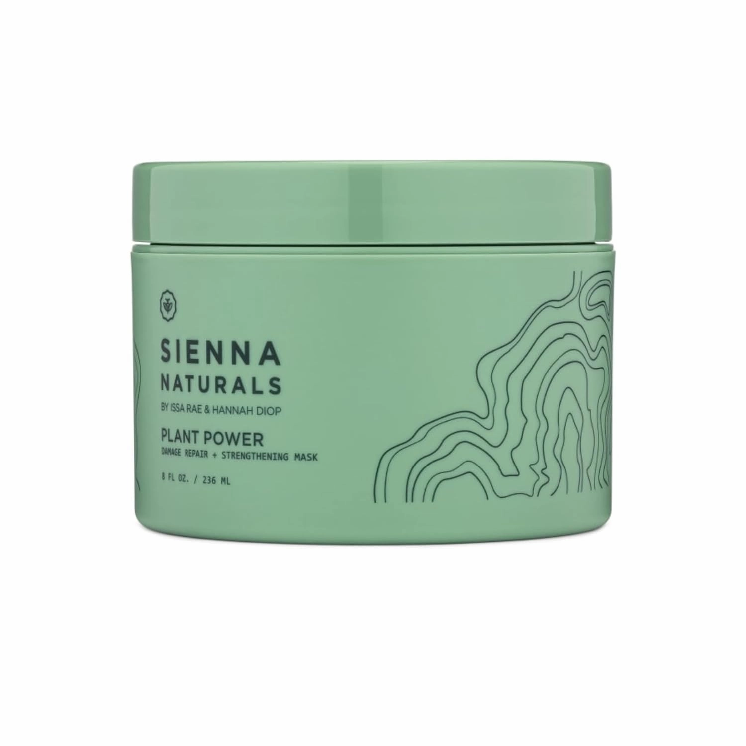 Sienna Naturals - Plant Power Repair Mask – Deep Conditioner for Damaged & Dry Hair – Strengthens, Hydrates & Repairs with Baobab Protein & Coconut Oil – Clean, Vegan Formula – 9 fl oz