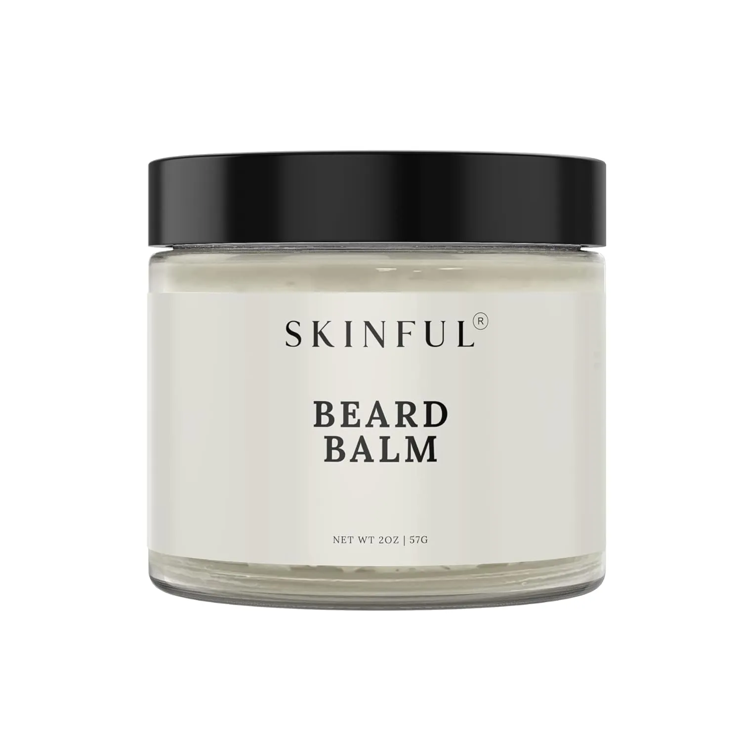 Skinful All-Natural Beard Balm for Men - Softening Hydrating Beard Conditioner for Beard Growth - 2oz