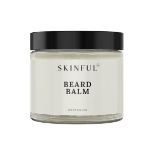 Skinful All-Natural Beard Balm for Men - Softening Hydrating Beard Conditioner for Beard Growth - 2oz