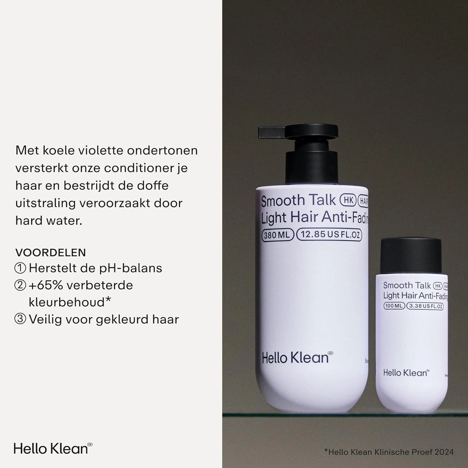 Smooth Talk Light Hair Anti-Fading Conditioner - Hydrates & Repairs to Reverse Damage Caused by Hard Water - Prevent Color Fade & Protect Against Yellow Tones - With UV Protection