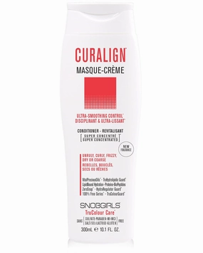 SNOB GIRLS CURALIGN Vegan Smoothing Conditioner, Ultra-Smoothing Control, 1 Minute Hair Mask for Unruly, Curly, Frizzy Hair. Anti Frizz Conditioner