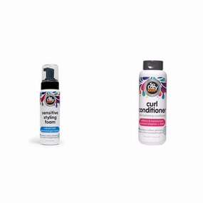 SoCozy Kids Sensitive Styling Foam & Curl Conditioner Bundle - Sensitive Foam For Kids w/Straight or Curly Hair & Conditioner Softens, Restores Bounce