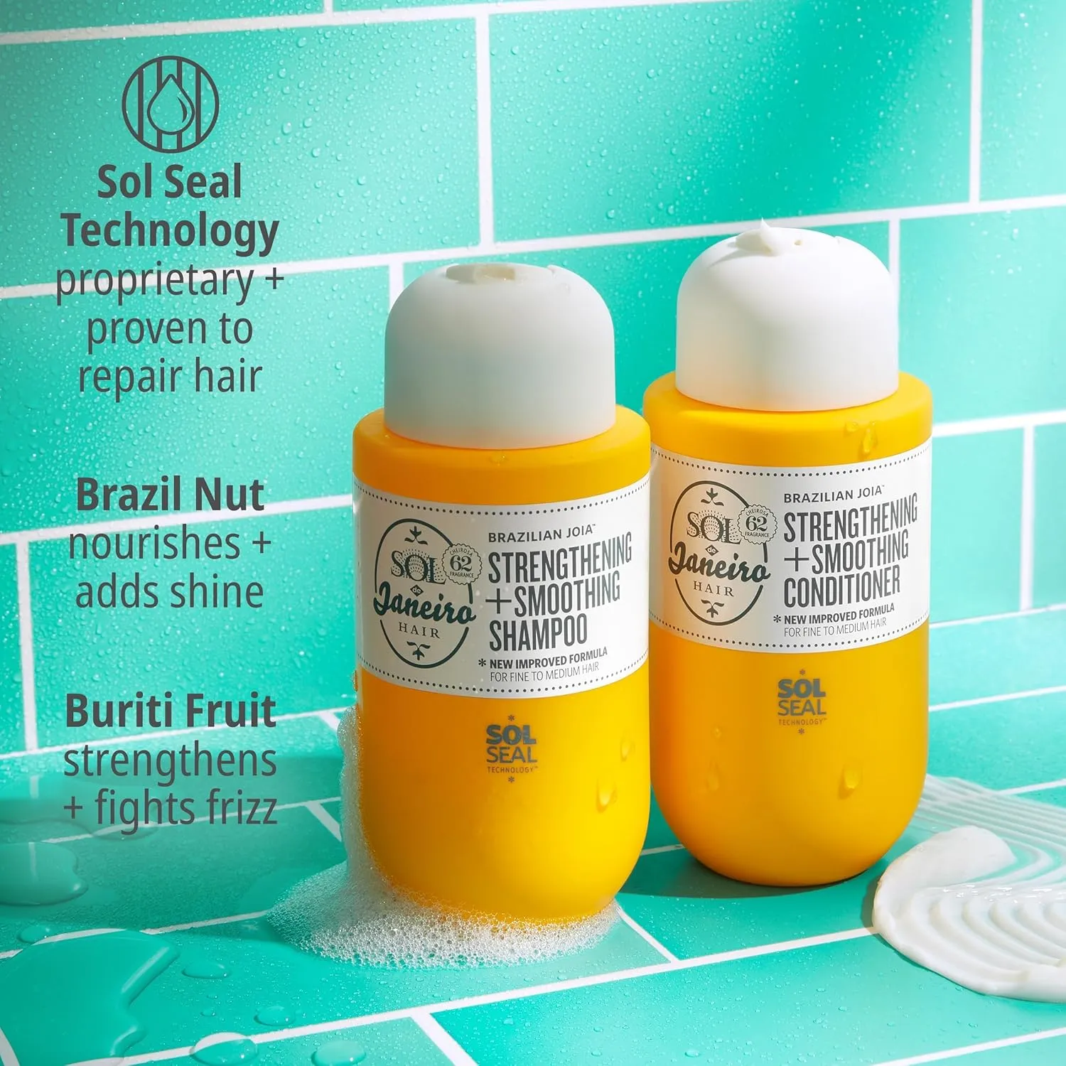 SOL DE JANEIRO Brazilian Joia Damage Repairing Shampoo & Conditioner Set
