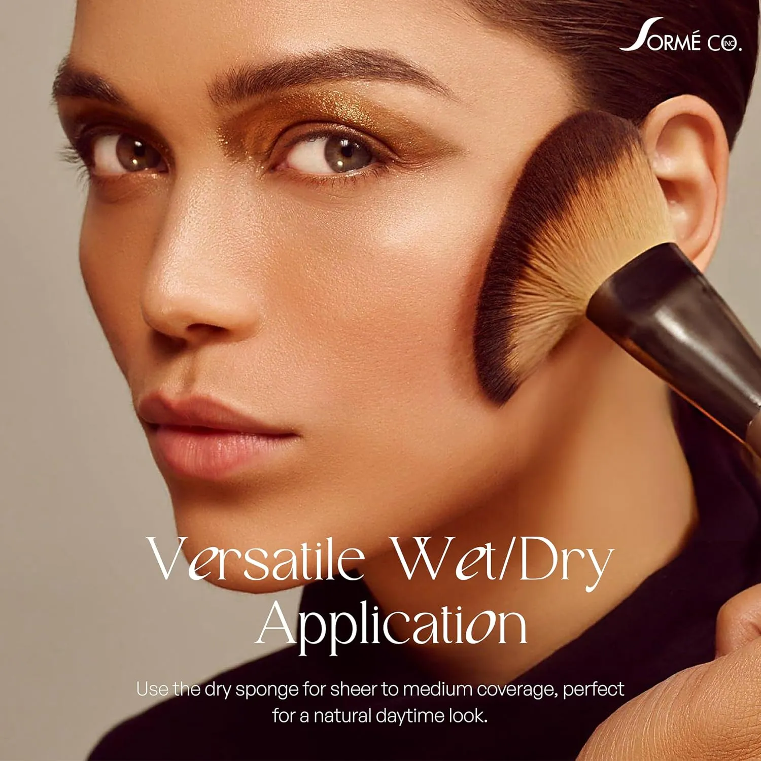SORMÉ Believable Wet & Dry Finish Powder Foundation - Fragrance Free with Vitamin C - Hydrating, Rejuvenating with Alpha Hydroxy - Medium to Full Coverage - Flawless, Youthful & Dewy Finish - 25ml