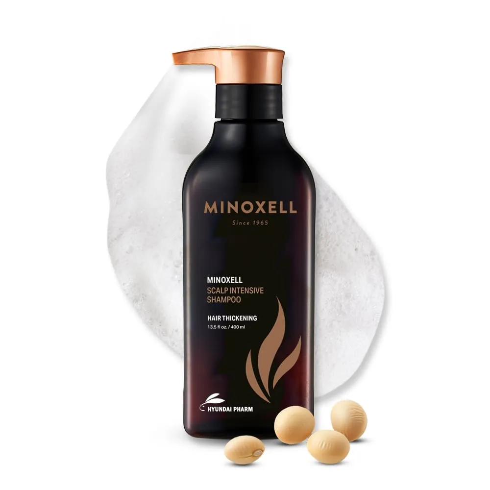 Soybean & Biotin Shampoo for hair growth｜korean shampoo for thinning hair, Dandruff Control, Oily Roots, Hair loss, Volume Boost and Strengthening & Repair (13.52 fl oz)