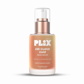 SS 24k Guava Gold Lightweight Serum With Vitamin C & Hyaluronic Acid | Face Serum & Primer For Glowing Skin | 1.01 Fl Oz (Pack of 1)