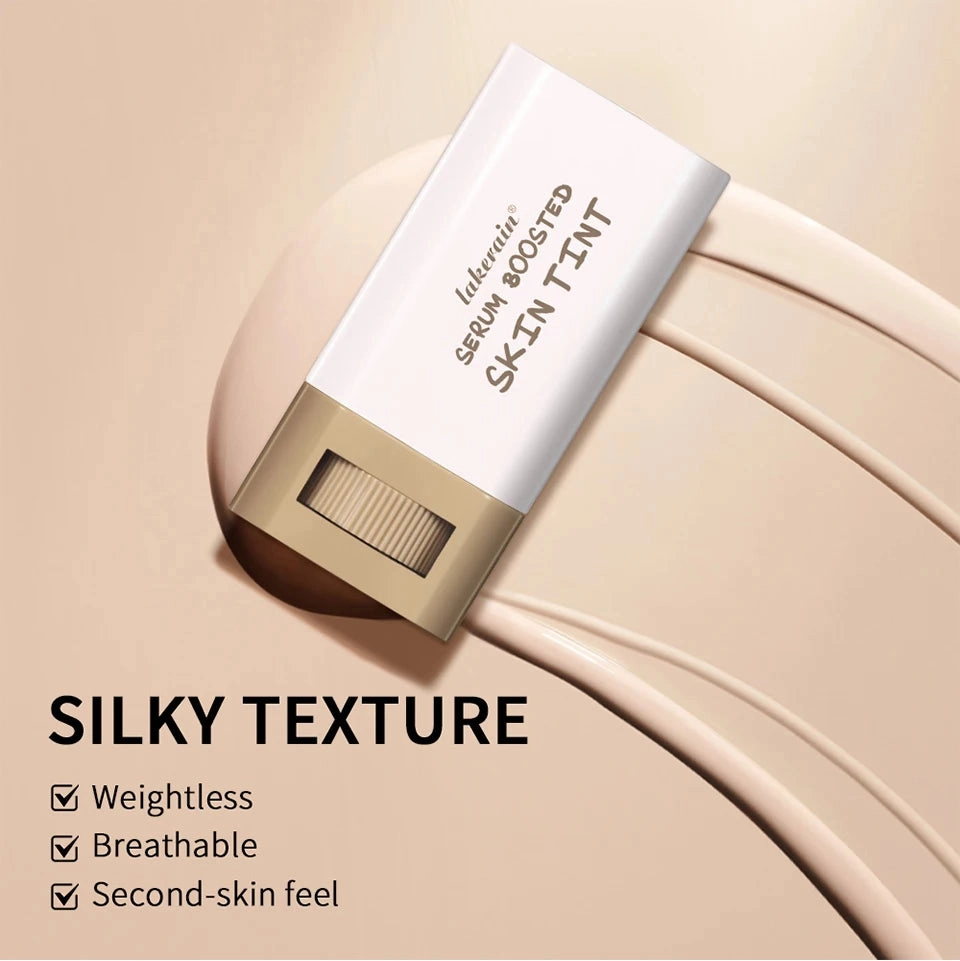 Stick Foundation Balm Serum Boosted Skin Tint Foundation Stick Smooth Plumper Hight Coverage Travel Bronze Foundation Stick Make