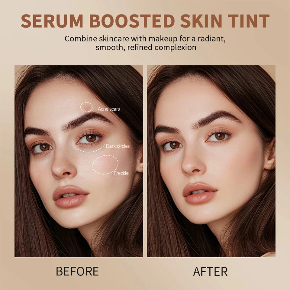 Stick Foundation Balm Serum Boosted Skin Tint Foundation Stick Smooth Plumper Hight Coverage Travel Bronze Foundation Stick Make
