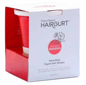 Strawberry Banana Smoothing Yogurt Hair Mask – Frizz Control for Color-Treated Hair – Natural, Sulfate-Free, 6 oz