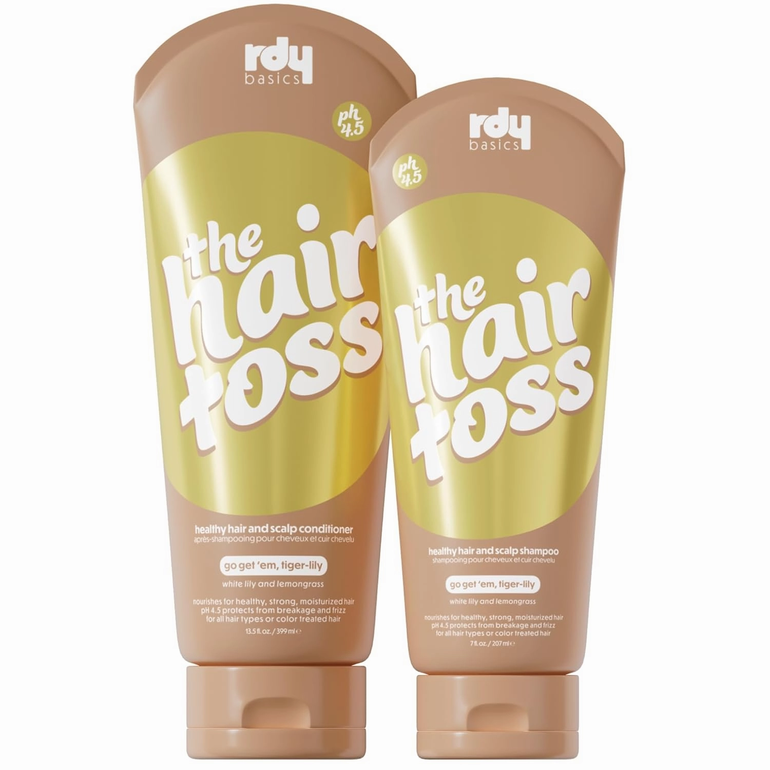 Strengthening Shampoo and Conditioner Set 13.5floz/7floz White Lily & Lemongrass-Detangling Shampoo and Conditioner Women & Men Low Ph Hair Wash Repair Paraben & Sulfate Free Shampoos and Conditioners