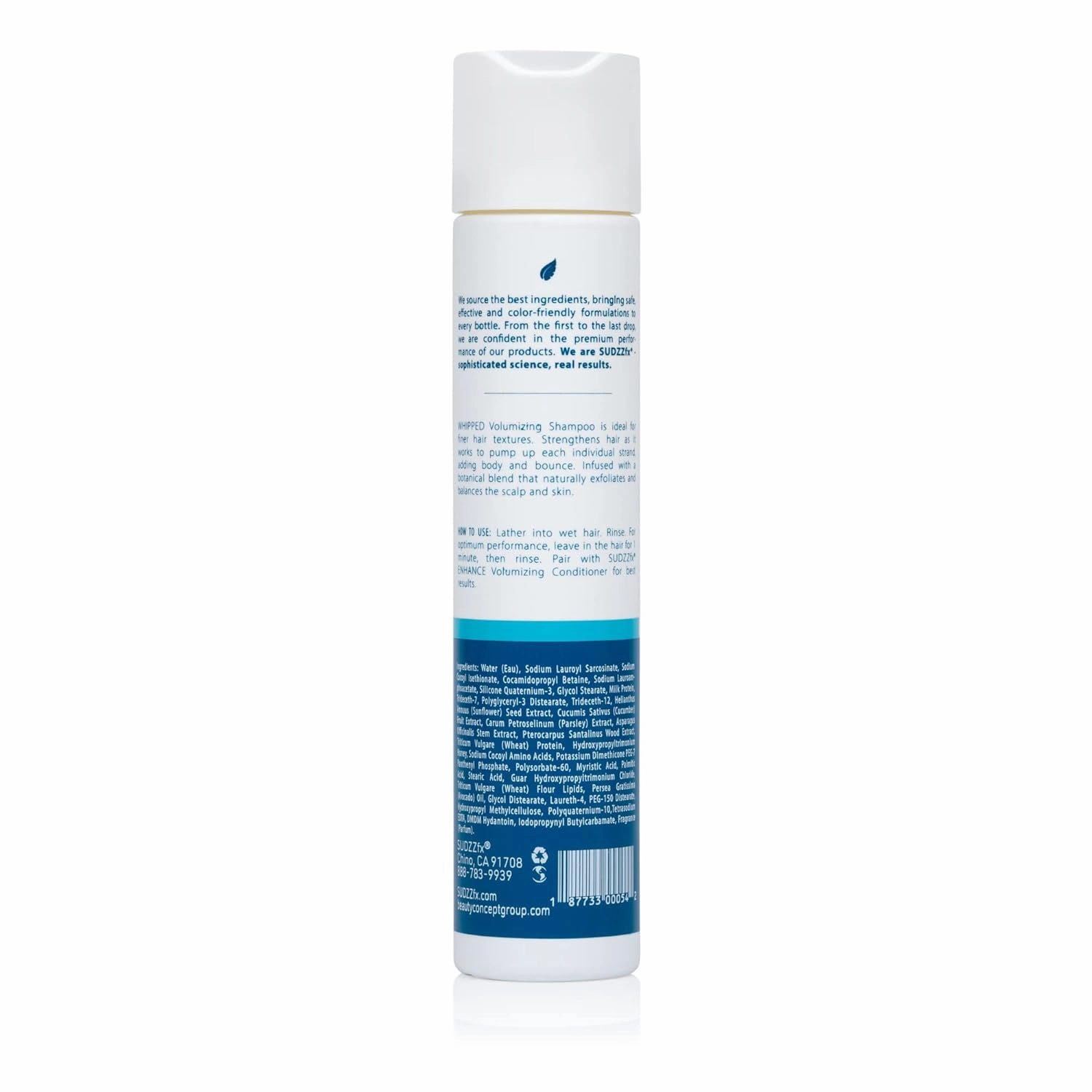 SUDZZFX Whipped Crème & Honey Volumizing Shampoo - For Men & Women - Protect & Repairs Damaged Hair - Silky and Smooth Shampoo for Dry Hair - Sulfate Paraben Free- 10.1 Fl Oz