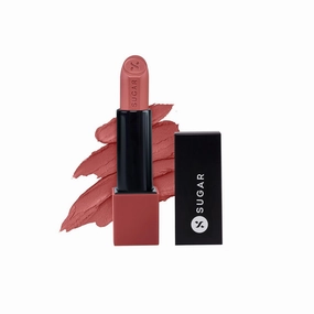 SUGAR Cosmetics Glide Peptide Serum Lipstick 02 Positano Peach (Matte)