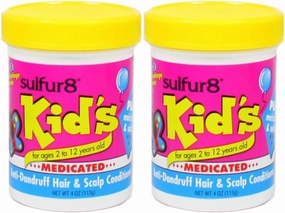 Sulfur8 Kid's Medicated Anti-Dandruff Hair & Scalp Conditioner, 4 oz (Pack of 2)