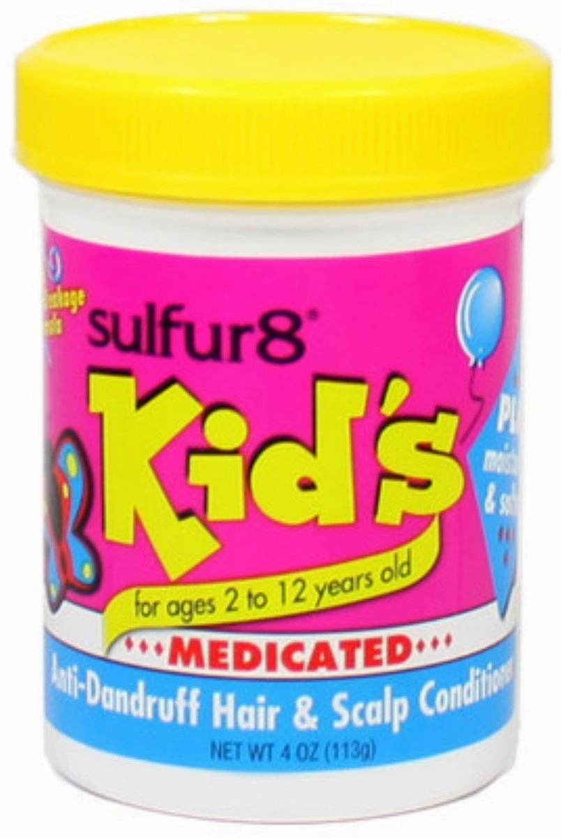 Sulfur8 Kid's Medicated Anti-Dandruff Hair & Scalp Conditioner, 4 oz (Pack of 3)
