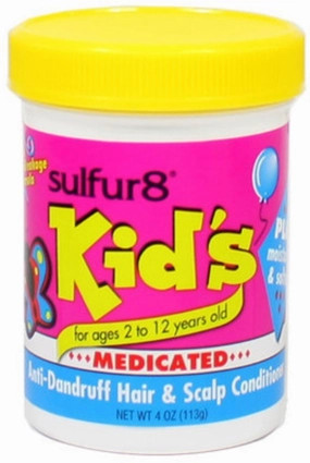 Sulfur8 Kid's Medicated Anti-Dandruff Hair & Scalp Conditioner, 4 oz (Pack of 4)