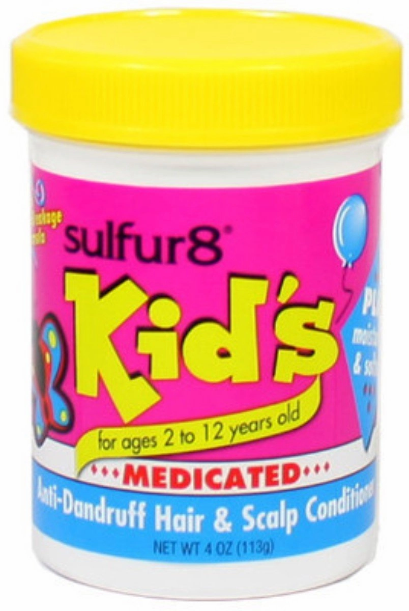 Sulfur8 Kid's Medicated Anti-Dandruff Hair & Scalp Conditioner, 4 oz (Pack of 4)