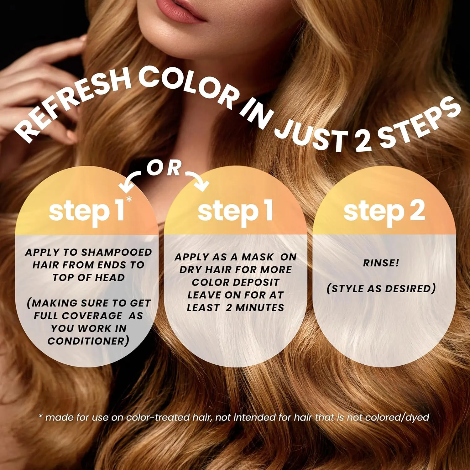 Sun Moisturizing Color Depositing Conditioner - Brighten & Tone Faded Hair, Semi Permanent Dye, Prevents Fade, Extends Color Service on Treated Hair, 8.5 Oz.