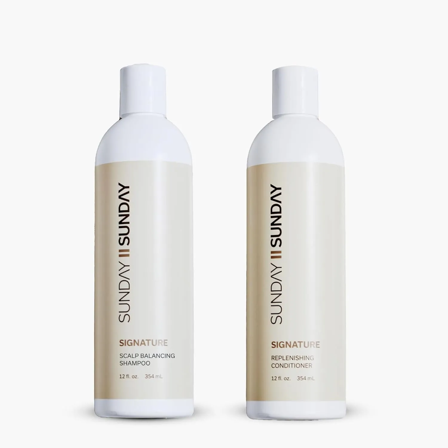 SUNDAY II SUNDAY Singature Scalp Balancing Shampoo & Replenishing Conditioner for Dry Damaged Hair