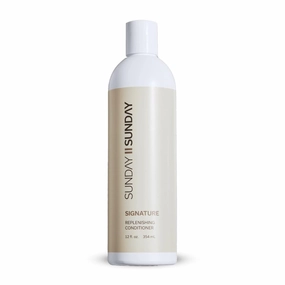 SUNDAY II SUNDAY Signature Replenishing Conditioner I For Dry Damaged Hair I Restores Scalp & Decreases Damage & Hair Breakage I Keeps Hair Looking, Feeling, and Smelling Fresh I 12 fl oz