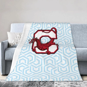 Suny A Cortland Logo Blanket Large Luxury Fleece Soft Anti-Static Anti-Pilling Flannel Bed Blanket