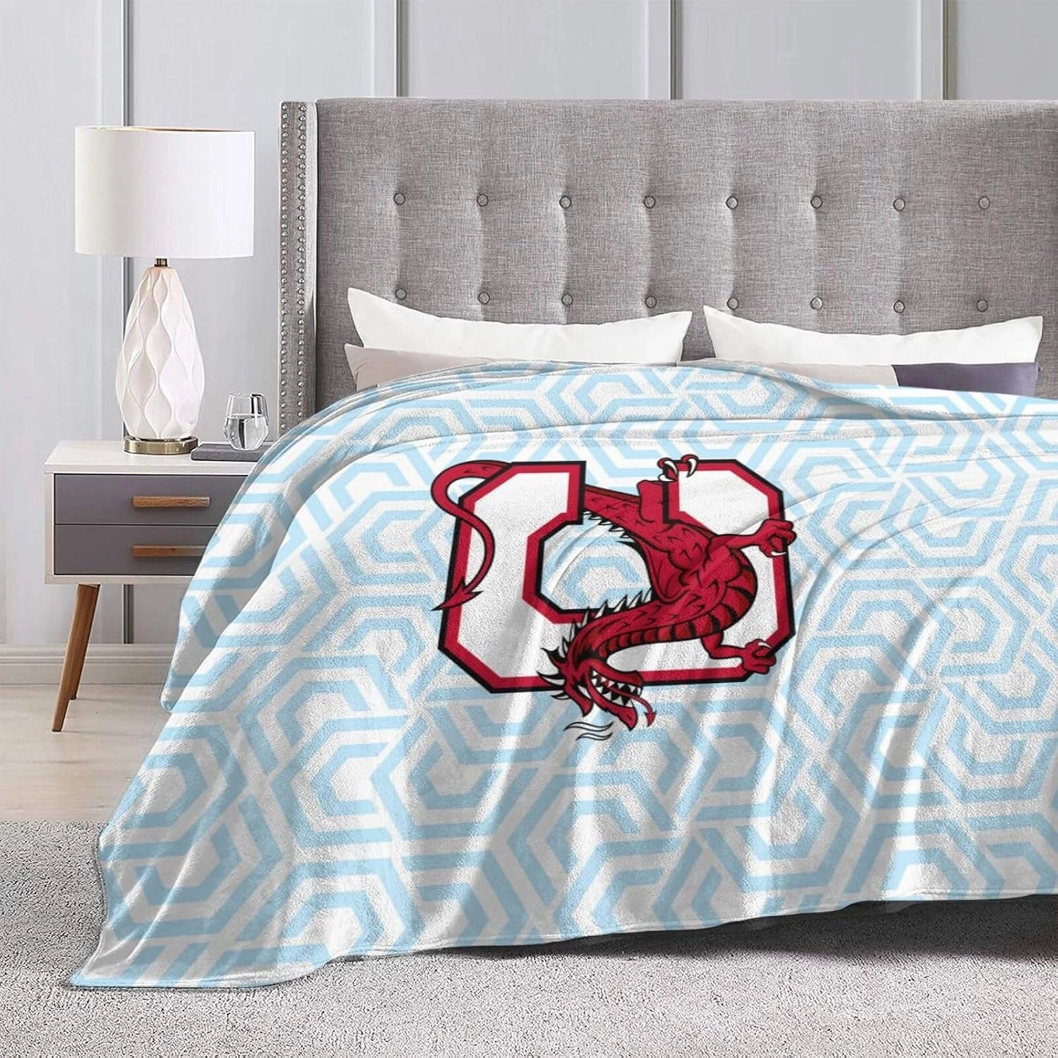 Suny A Cortland Logo Blanket Large Luxury Fleece Soft Anti-Static Anti-Pilling Flannel Bed Blanket