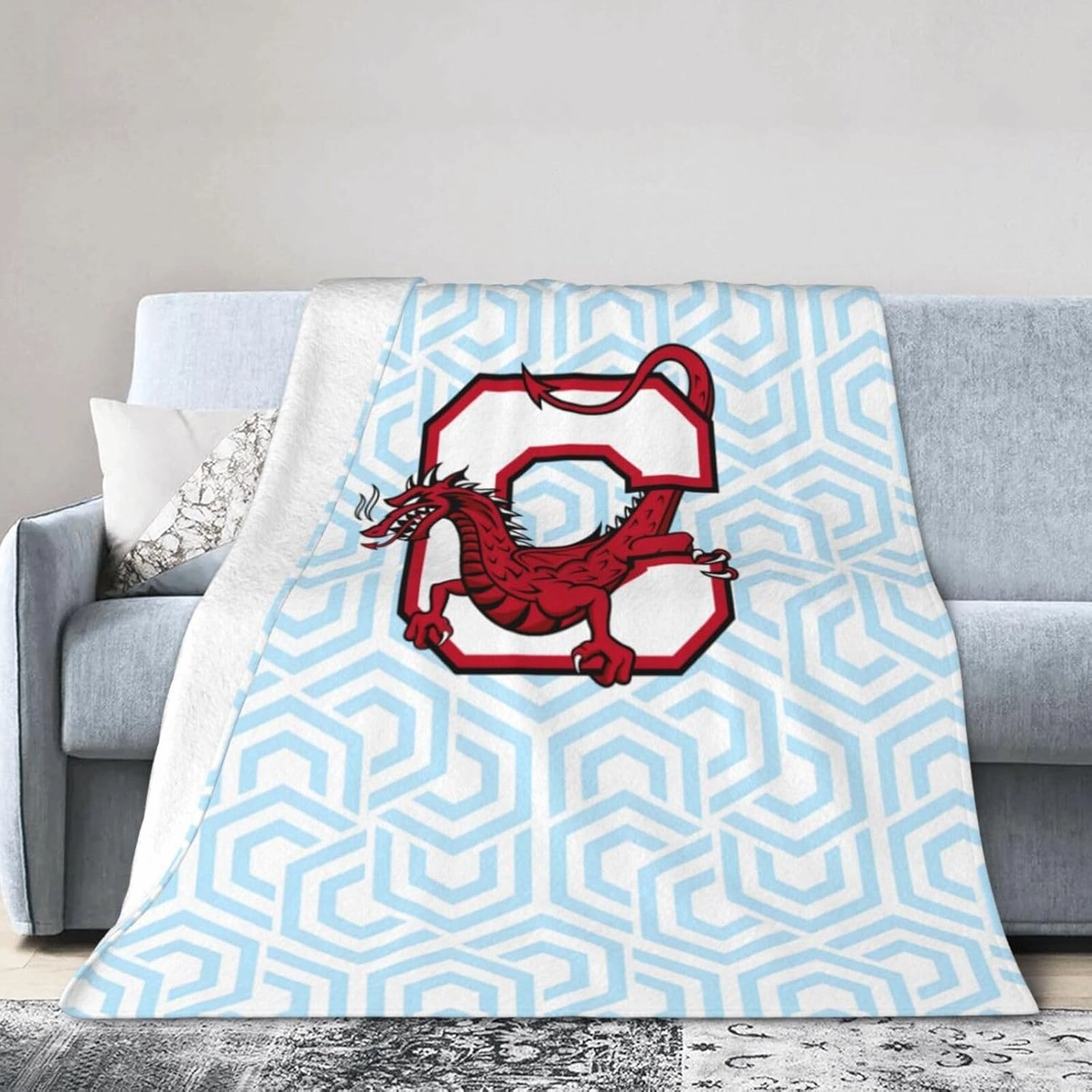 Suny A Cortland Logo Blanket Large Luxury Fleece Soft Anti-Static Anti-Pilling Flannel Bed Blanket