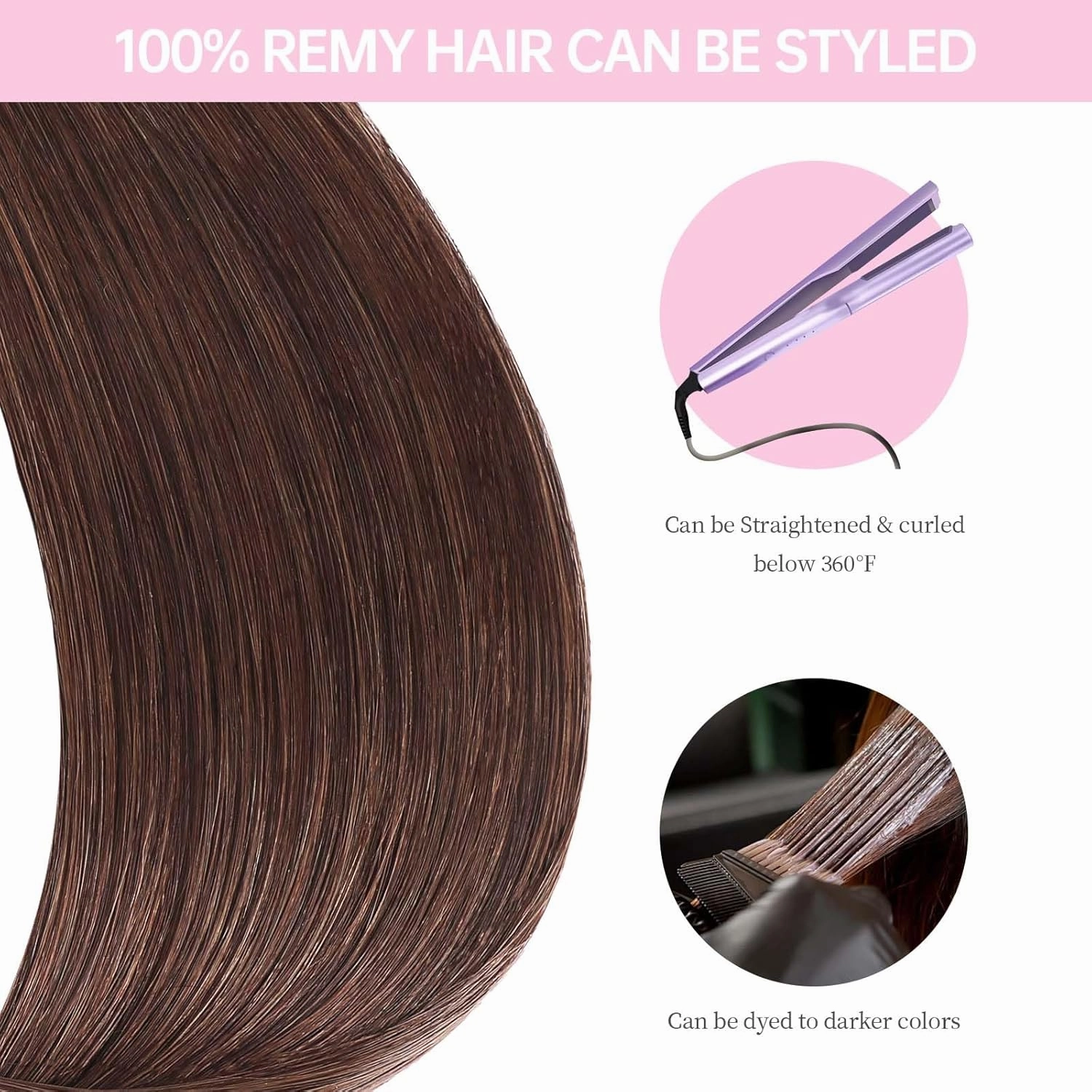 Tape in Hair Extensions Human Hair Medium Brown,#4 Chocolate Brown Human Hair Extensions,22 inch 20 Pcs 50g Seamless Invisible Straight Silky Tape ins