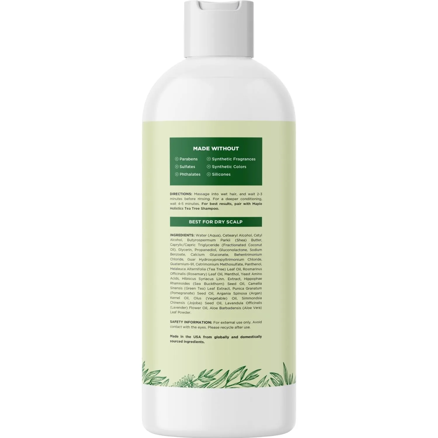 Tea Tree Conditioner for Dry Hair - Tea Tree Oil Conditioner for Oily Hair and Sulfate Free Conditioner for Dry Hair - Cleansing Conditioner and Tea Tree Dry Scalp Care with Tea Tree Oil for Hair