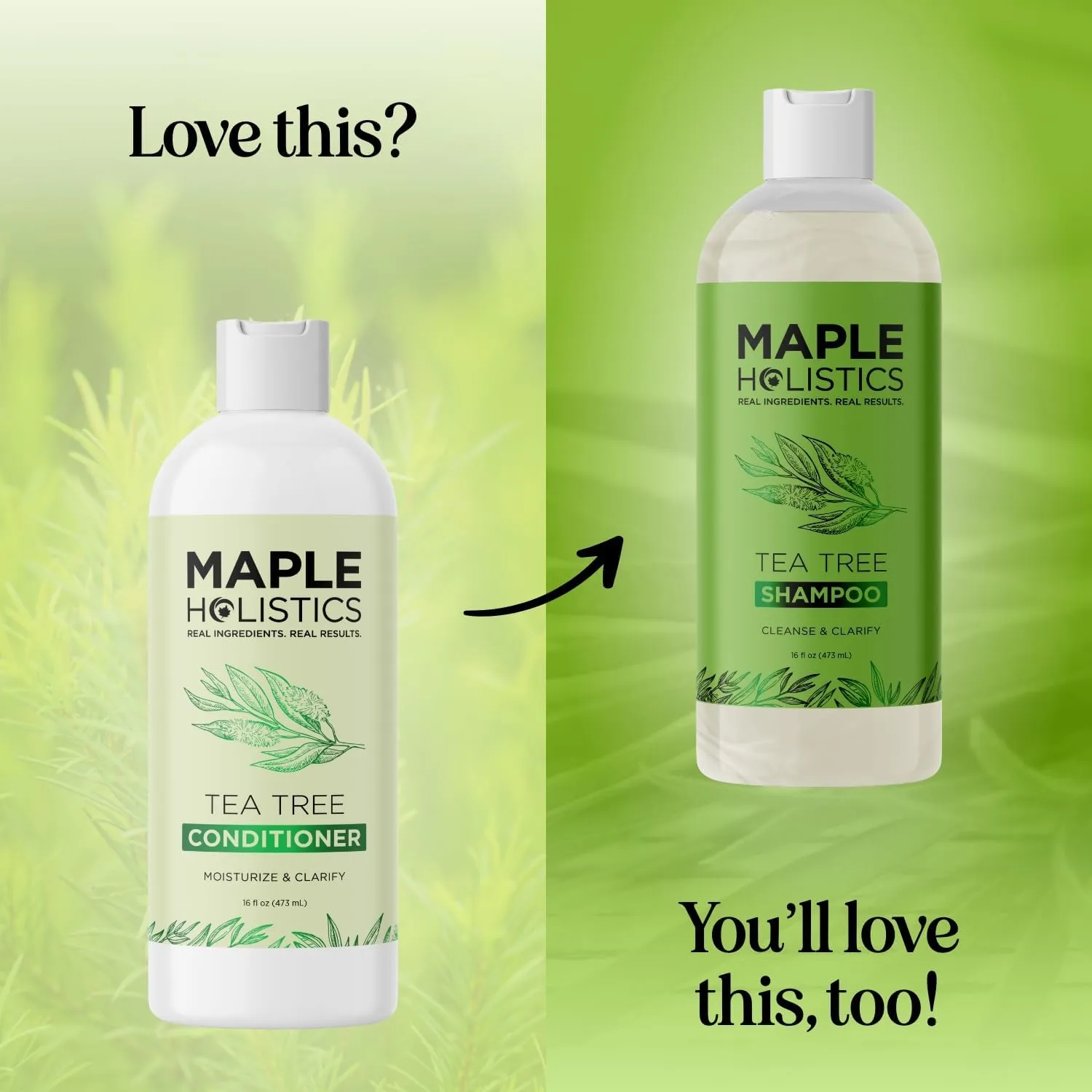 Tea Tree Conditioner for Dry Hair - Tea Tree Oil Conditioner for Oily Hair and Sulfate Free Conditioner for Dry Hair - Cleansing Conditioner and Tea Tree Dry Scalp Care with Tea Tree Oil for Hair