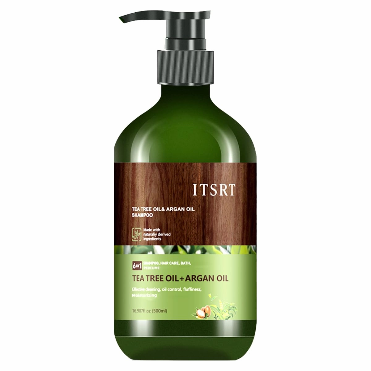 Tea Tree Oil Shampoo for Hair Growth, Rosemary Shampoo, Deep Cleansing of the Hair, Restore Damaged Hair Texture for Men & Women - 1PCS -16.9 Fl Oz/500ml