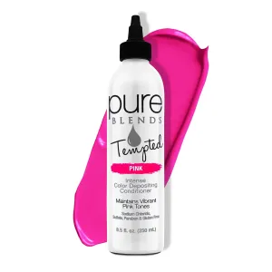 Tempted Pink Intense Color Depositing Conditioner - Brighten and Tone Faded Hair with Semi-Permanent , Prevents Fade, Extends Vibrant Tones for Dyed Hair, 8.5 Oz.