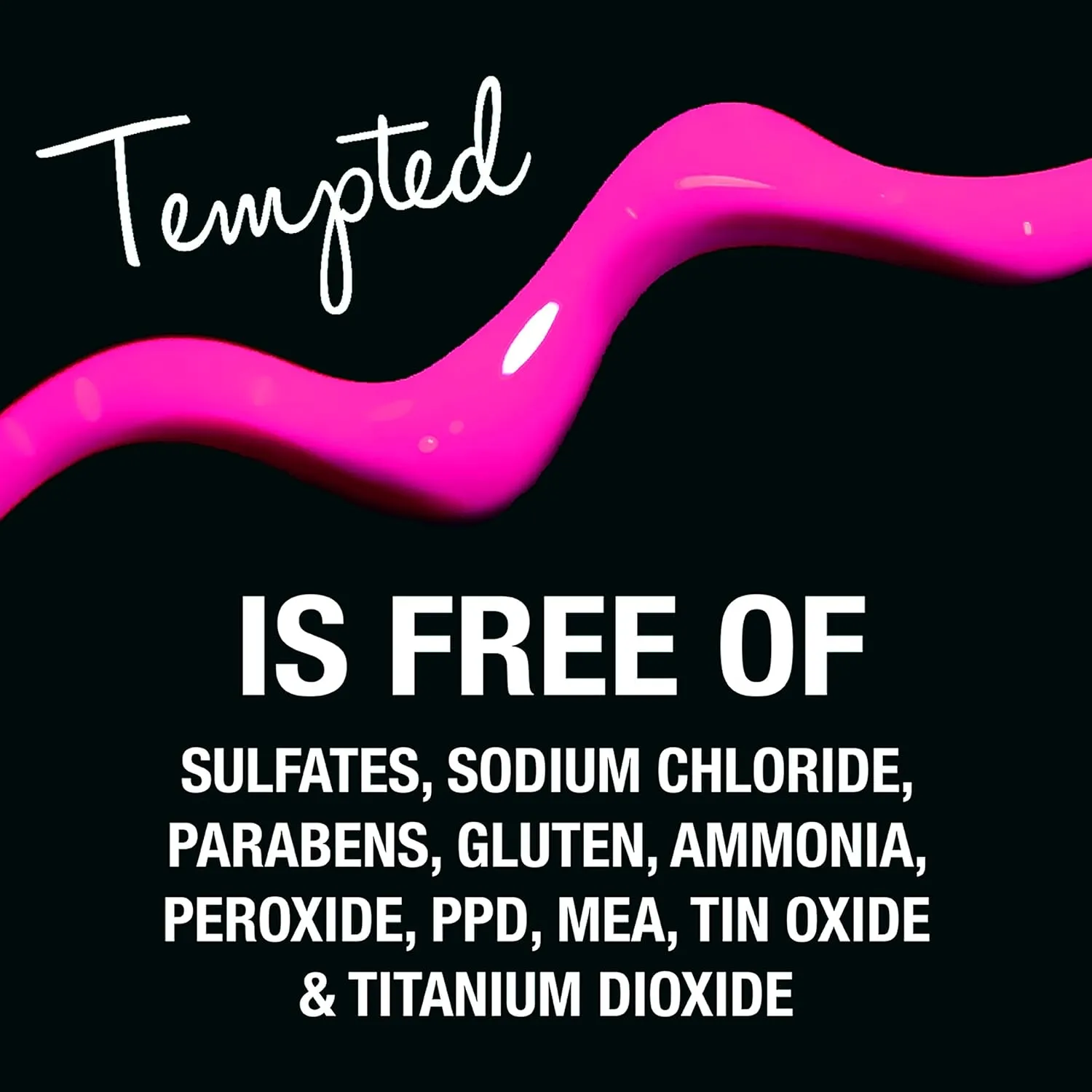 Tempted Pink Intense Color Depositing Conditioner - Brighten and Tone Faded Hair with Semi-Permanent , Prevents Fade, Extends Vibrant Tones for Dyed Hair, 8.5 Oz.