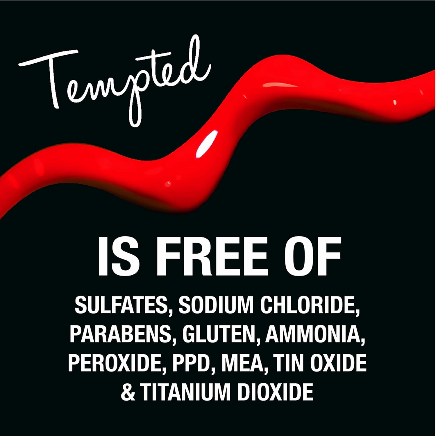 Tempted Intense Color Depositing Conditioner - Provides Strength, Eliminates Color Fade & Maintains Vivid Tones - Sulfate, Sodium Chloride, Paraben & Gluten Free - 8.5 Oz (Red Hot)