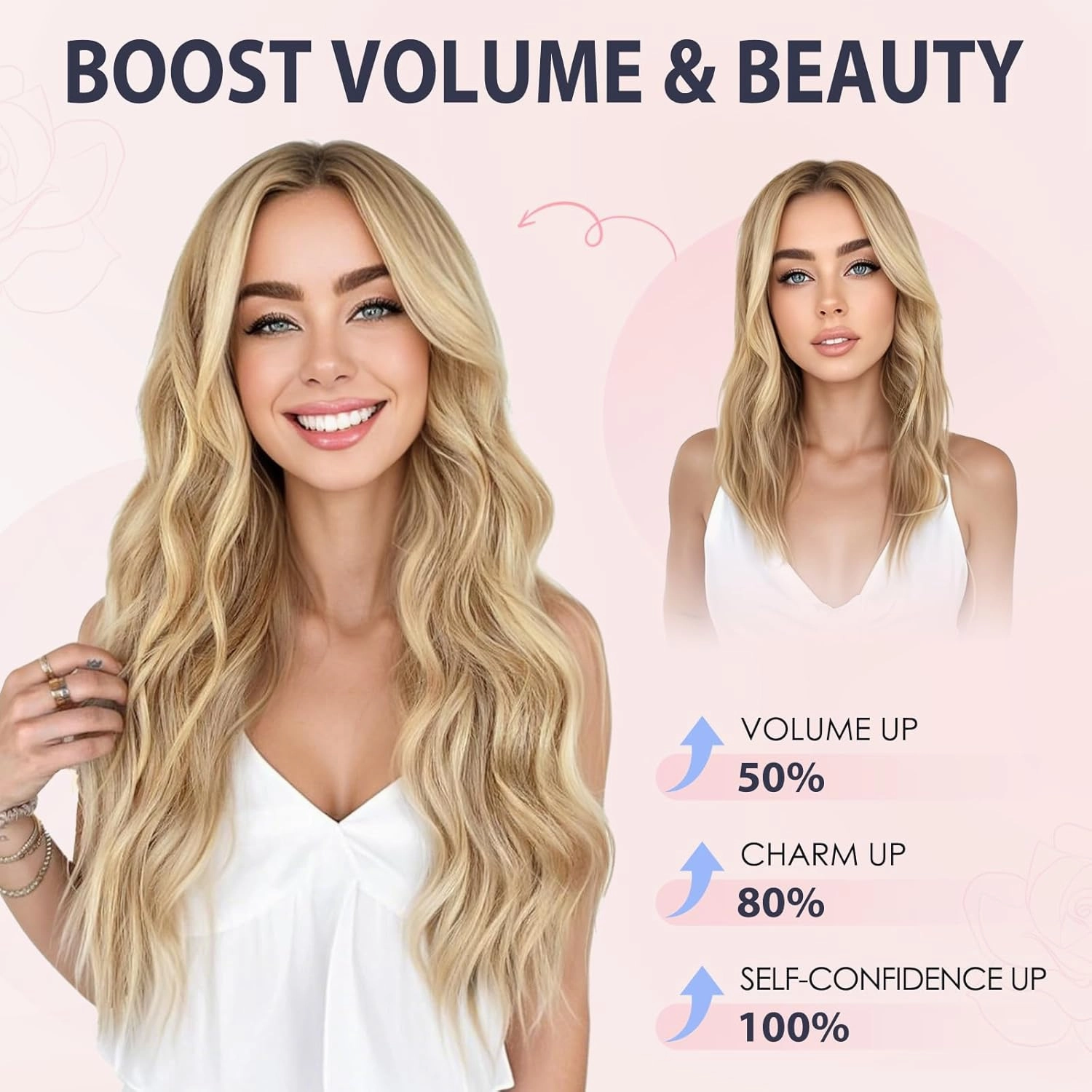 TESS Human Hair Halo Extensions 100% Remy Hair 12 Inch Straight Adjustable Invisible Wire Easy to Use Clip in, Dark Brown
