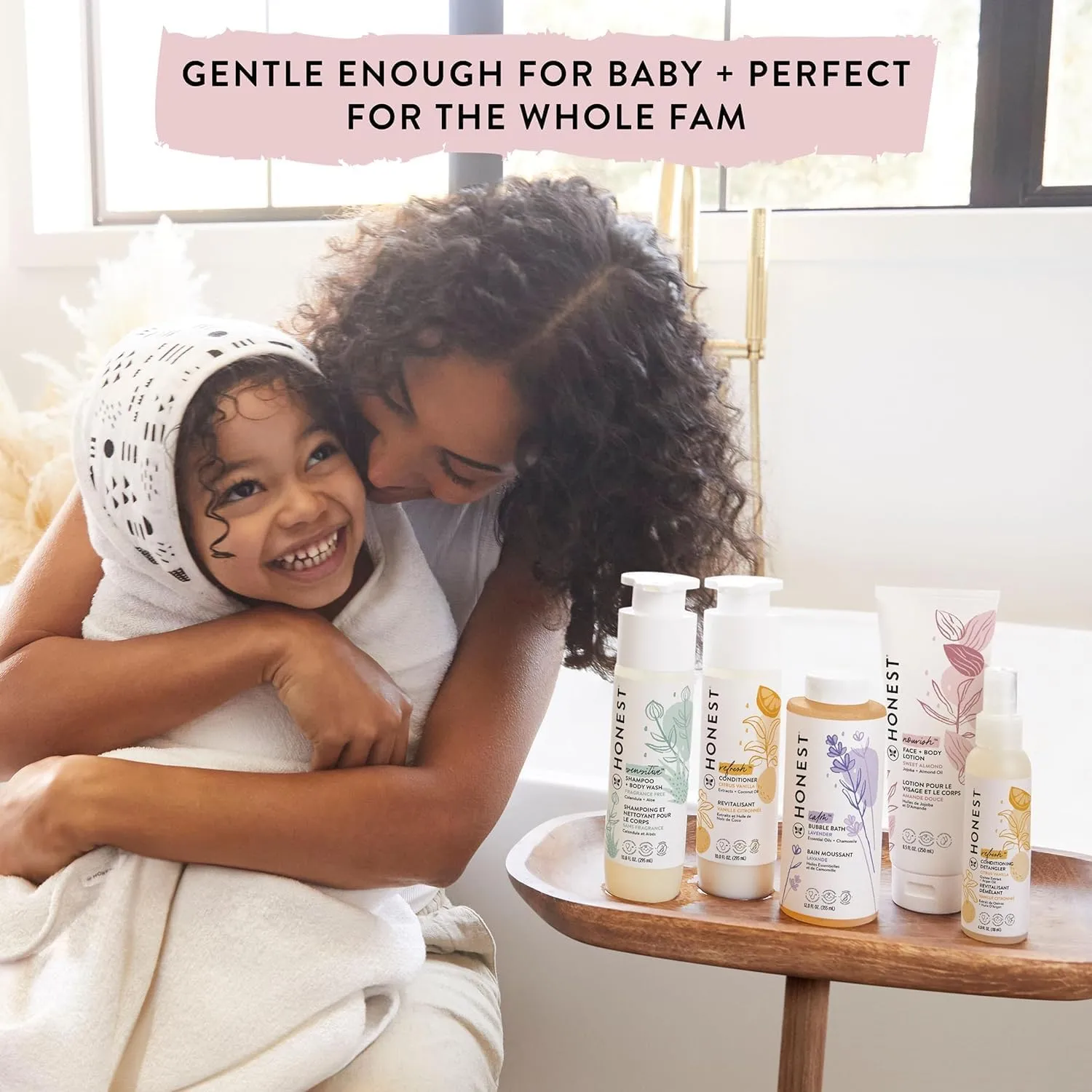 The Honest Company Silicone-Free Conditioner & 2-in-1 Cleansing Shampoo   Body Wash Duo | Gentle for Baby | Naturally Derived | Lavender Calm, 20 fl oz