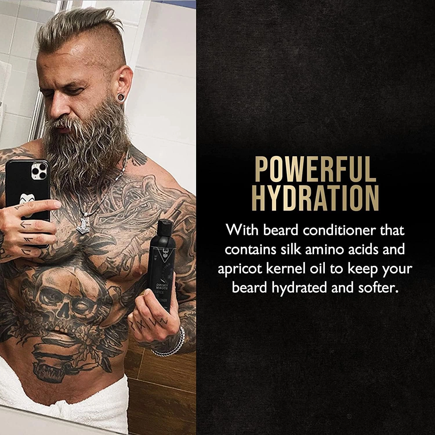The Beard Struggle - Marksman's Beard Conditioner - Surtr's Fury, Platinum Collection - Nourish, Softens, & Strengthens Beard - Radiance Beard Conditioner for Men (8 Fl oz)