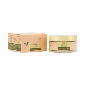 THE E'ARTH COLLECTIVE Hair Hydration Mask for Dry and Frizzy Hair | Contains Coconut, Argan & Almond, Restores Shine In Hair With Minimal Effort | Travelers Spa | Pack of 200 Ml