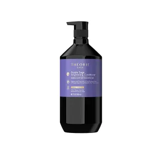Theorie Purple Sage Brightening Conditioner for Blonde, Bleached, Silver, & Grey Hair. Instantly Eliminates, Neutralizes Brassiness & Yellows | With Argan, Marula, & Grape Seed Oil (800mL)
