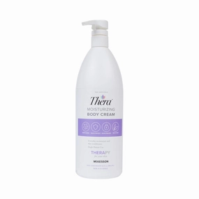 Thera Moisturizing Hand and Body Cream - Hydrating Lotion for Chapped, Fragile Skin - Lavender Scent, 32 oz, 12 Count