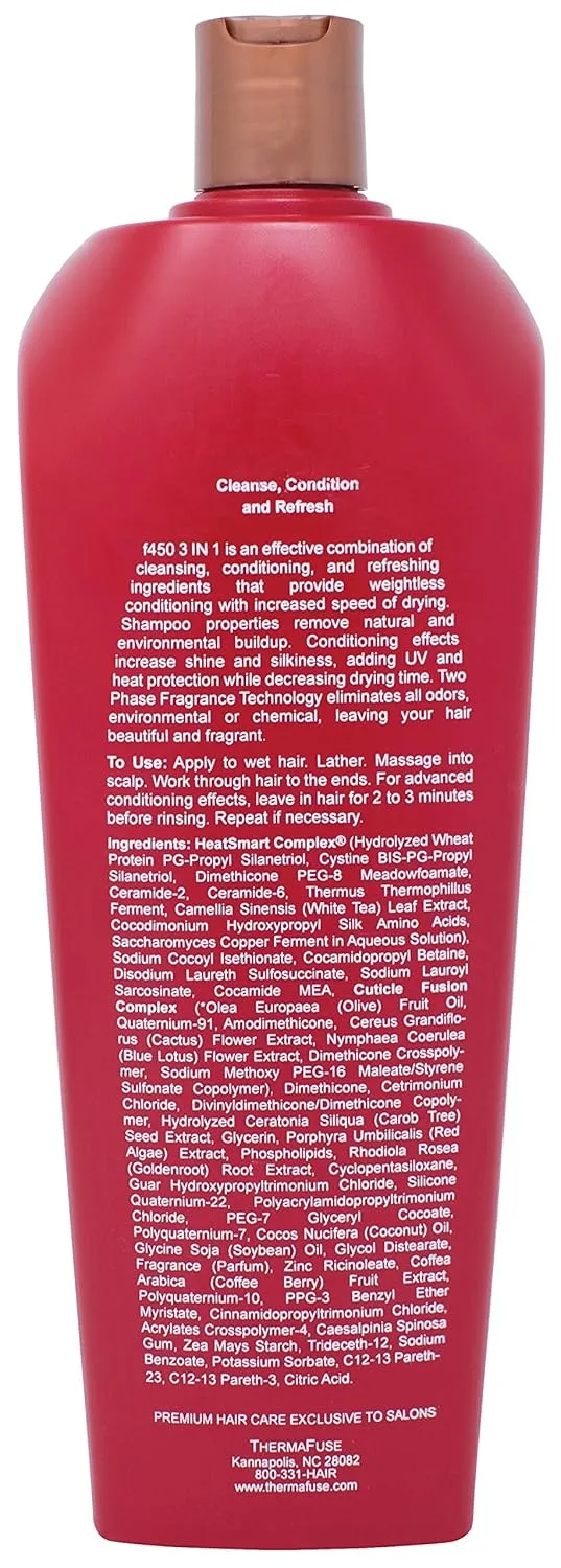 Thermafuse f450 3 in 1 Shampoo & Conditioner 33.8 oz