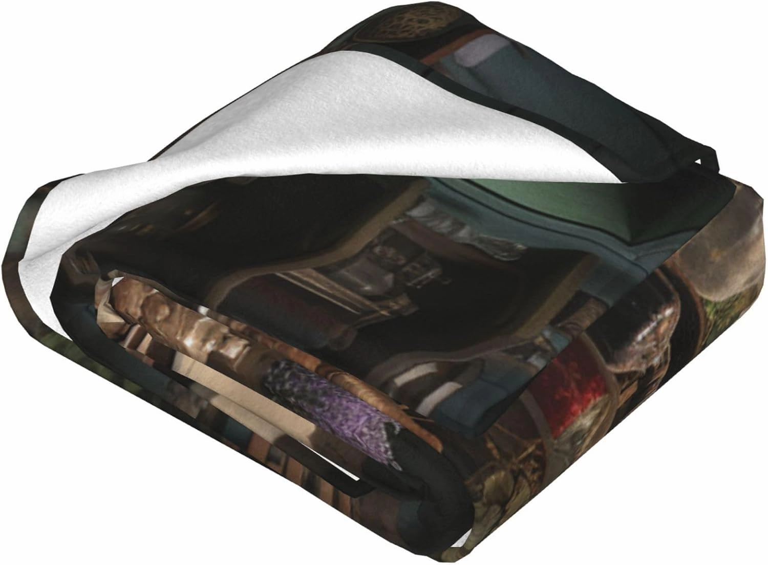 Throw Blanket 80"x60" Reversible Plush Blanket Workshop Flannel Blankets Warm Cozy Throws for Sofa Lightweight Blankets for Couch Bed All Seasons