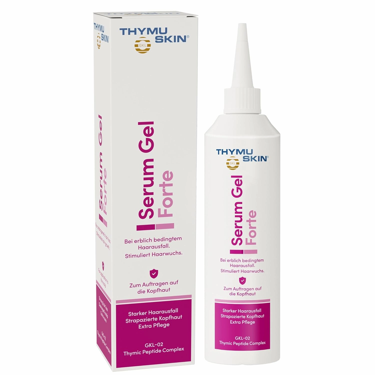 Thymuskin Forte Serum Gel - Hair Serum, Advanced Solution for Thinning Hair, Women's Hair Loss - Step 2 (200ml)