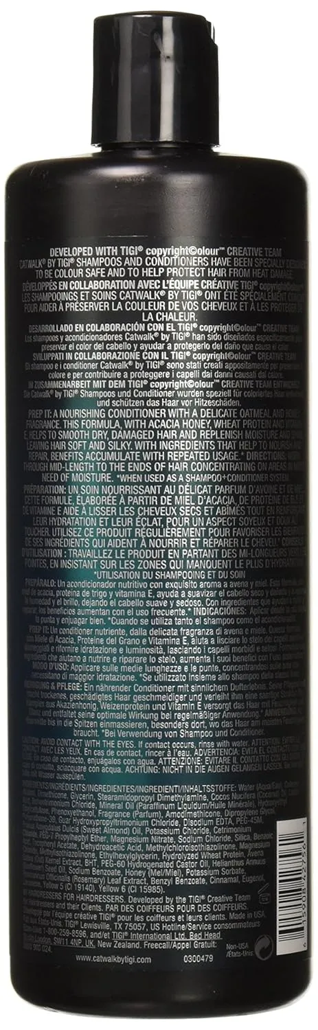 Tigi Catwalk Oatmeal & Honey Shampoo and Conditioner, 25.36 Ounce (Pack of 2)