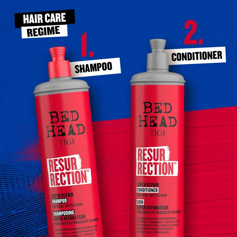 TIGI Bed Head RESURRECTION REPAIR CONDITIONER FOR DAMAGED HAIR 20.29 fl oz (Pack of 2)