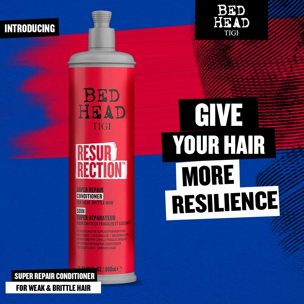 TIGI Bed Head RESURRECTION REPAIR CONDITIONER FOR DAMAGED HAIR 20.29 fl oz (Pack of 2)