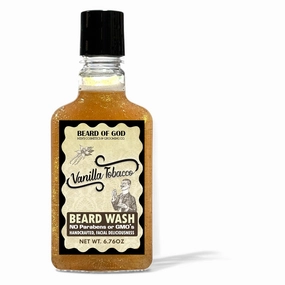Titanium Beard Wash Shampoo Soap, Moisturizes, Nourishes & Repairs - Handcrafted & Made in USA (Vanilla Tobacco)