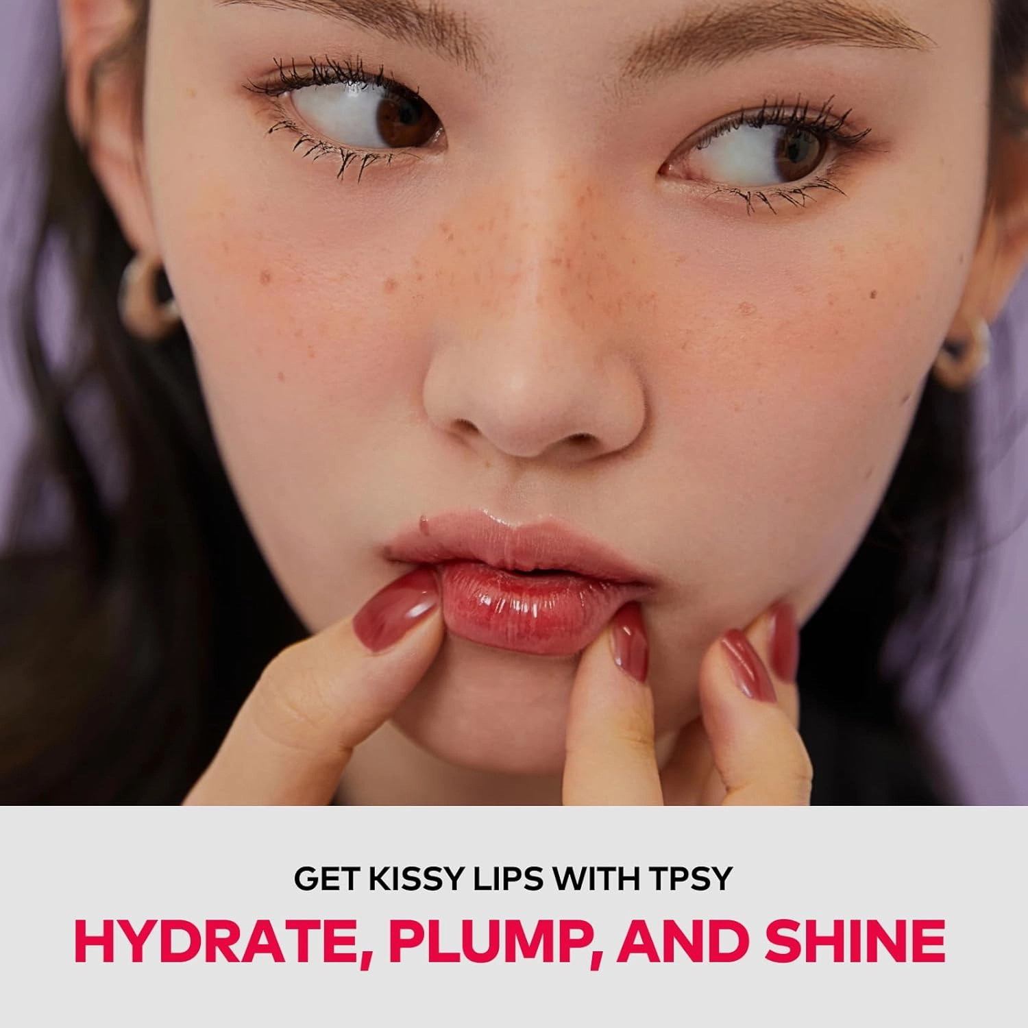 TPSY Juicy Lip Plumper (01 Tingling) - Coral Peach, Tinted Lip Plumping Gloss, Volumizing & Hydrating, for Fuller Lips, Non-Sticky Glossy Finish, Vegan